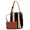 Multi Accordion Stripe 2-in-1 Bucket Bag