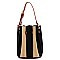 Multi Accordion Stripe 2-in-1 Bucket Bag