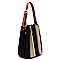 Multi Accordion Stripe 2-in-1 Bucket Bag
