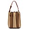 Multi Accordion Stripe 2-in-1 Bucket Bag