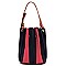 Multi Accordion Stripe 2-in-1 Bucket Bag