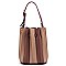 Multi Accordion Stripe 2-in-1 Bucket Bag