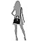Saffiano Textured Padlock 2-in-1