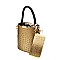 2 in 1 Alligator Skin Satchel & Wallet Set