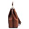 2-Way Ostrich Print Drawstring Bucket Satchel Wallet SET