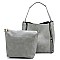 Fashion Zipper Python 2-in-1 Bucket