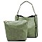 Fashion Zipper Python 2-in-1 Bucket