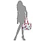 Flower Butterfly Print Shopper Tote Wallet SET