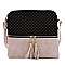 Monogram Print Tassel Accent Cross Body