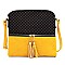 Monogram Print Tassel Accent Cross Body