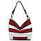 Fashion Striped Classic Bucket Bag