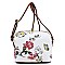 Dome Flower Printed Crossbody Bag