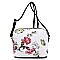 Dome Flower Printed Crossbody Bag