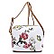 Dome Flower Printed Crossbody Bag