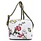Dome Flower Printed Crossbody Bag