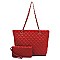 Quilted Classic Shopper 2-in-1 Tote