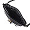 Tassel Accent Butterfly Flower Print Dome Cross Body