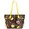2 in 1 Butterfly Leopard Print Patent Tote Value SET