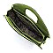 Glossy Leopard Flower Printed 2-in-1 Satchel & Wallet Set