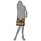 Fashion Leopard Trim 2-in-1 Shoulder Bag & Wallet Set