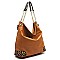 Fashion Leopard Trim 2-in-1 Shoulder Bag & Wallet Set