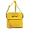 Bow Tassel Zipper Crossbody Bag
