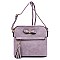 Bow Tassel Zipper Crossbody Bag