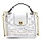 Transparent Monogram Twist Lock Crossbody Bag Satchel