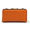 Turn Lock Leopard Zebra Colorblock Crossbody Wallet