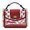 Transparent Monogram Twist Lock Crossbody Bag Satchel