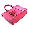 Ostrich Croc 2-in-1 Satchel