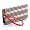 3-Compartment Pinstripe Print Hobo Wallet SET
