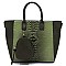 Croc Alligator 2-in-1 Shopper