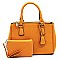 Saffiano Textured 2-in-1 Satchel