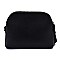 Multi Compartment Leopard Zebra Colorblock Dome Crossbody Bag