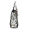 2-Way Flower Print Multi-Compartment Wing Satchel