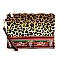 Leopard Cow Animal Flower Printed Canvas 3-in-1 Shopper
