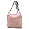 2 in 1 Tassel Accent Braided Strap Hobo