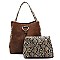 Python Snake Skin 2-in-1 Shoulder Bag Hobo