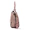 2 in 1 Tassel Accent Braided Strap Hobo