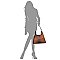 Ostrich Croc 3-in-1 Shoulder Bag