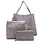 Weaved Top Handle 3-in-1 Satchel