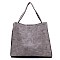 Weaved Top Handle 3-in-1 Satchel