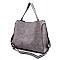 Weaved Top Handle 3-in-1 Satchel