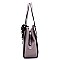 3-Compartment Polka Dot Scarf Accent Tote