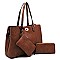 Fashion Twist Lock 3-in-1 Satchel