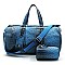 Crocodile 2-in-1 Duffel & Makeup Pouch Set
