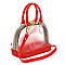 Stylish Jelly Candy See Thru Cute Dome Satchel