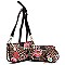 3-in-1 Leopard Flower Crossbody Set