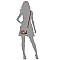3-in-1 Leopard Flower Crossbody Set